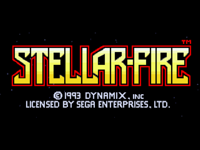 Stellar Fire Title Screen